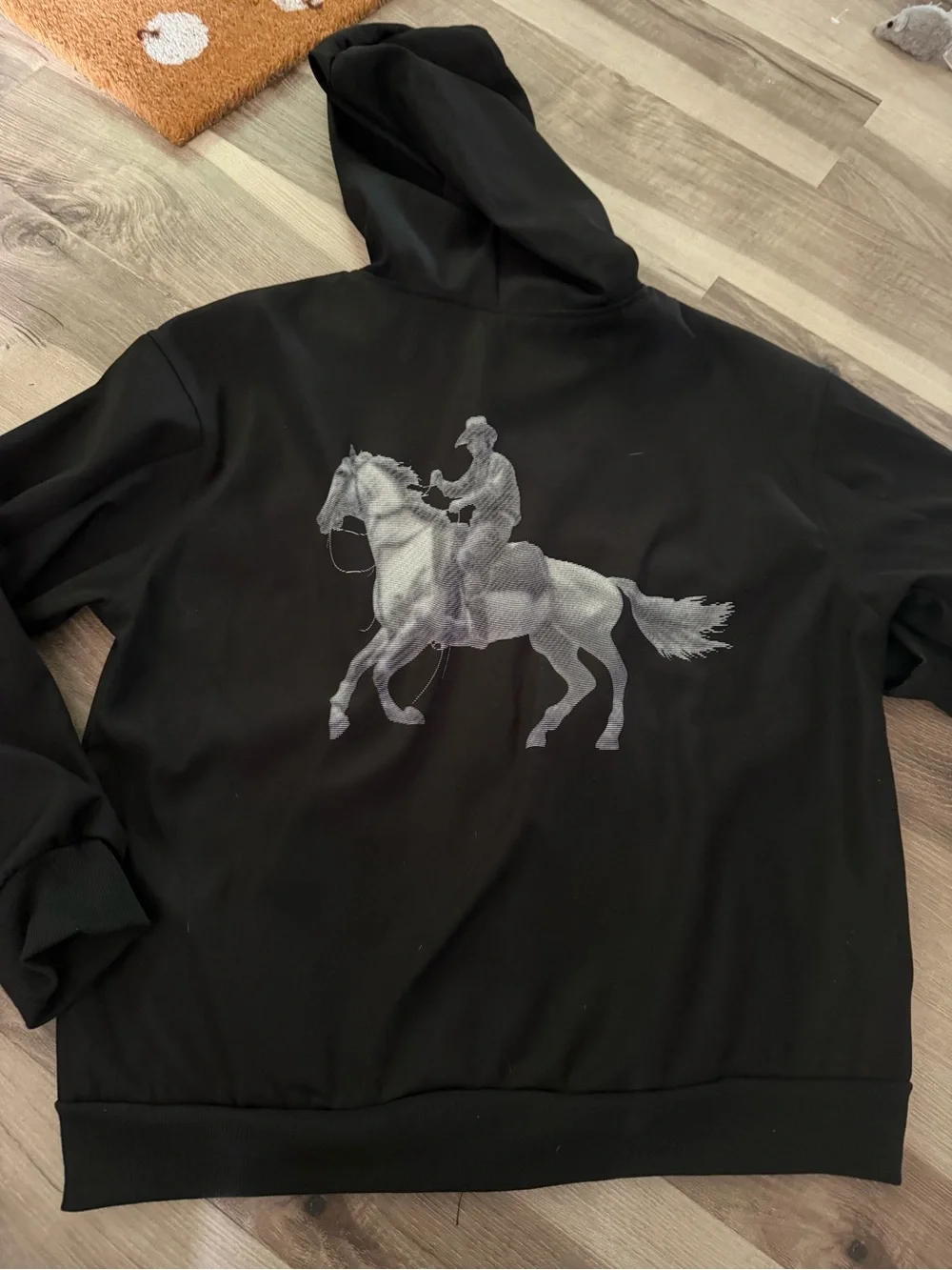 Marlboro Black Hooded Zip Jacket with White Logo